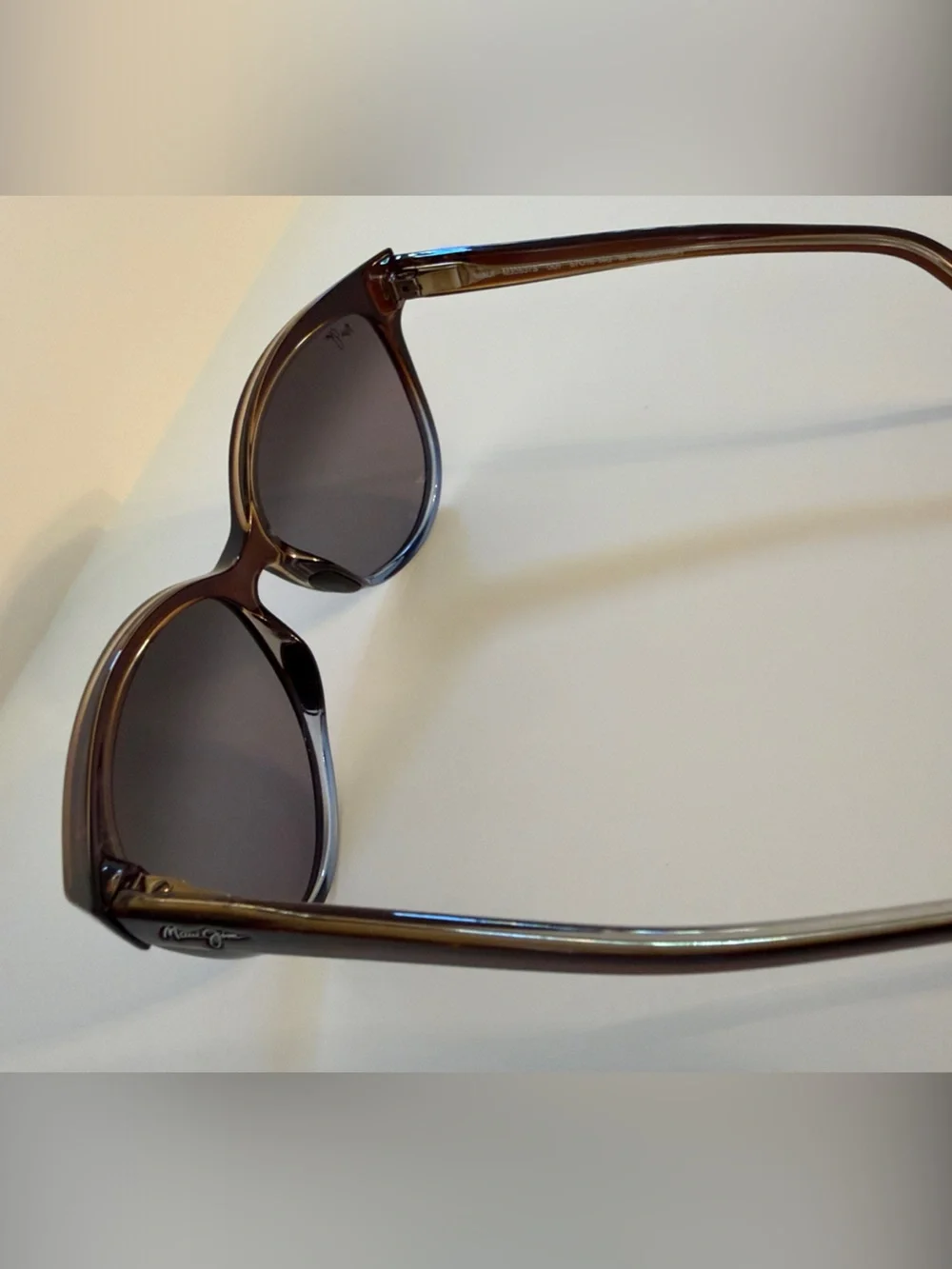 Maui Jim ‘Olu ‘Olu  Tran Dark Chocolate with Blue Cat-Eye Polarized Sunglasses